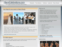 Tablet Screenshot of miamicelebrations.com